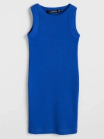 Синее платье в сад для девочки