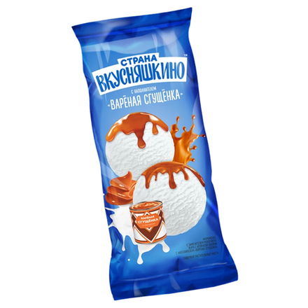 Мороженое Страна Вкусняшкино Вареная сгущенка 50 гр