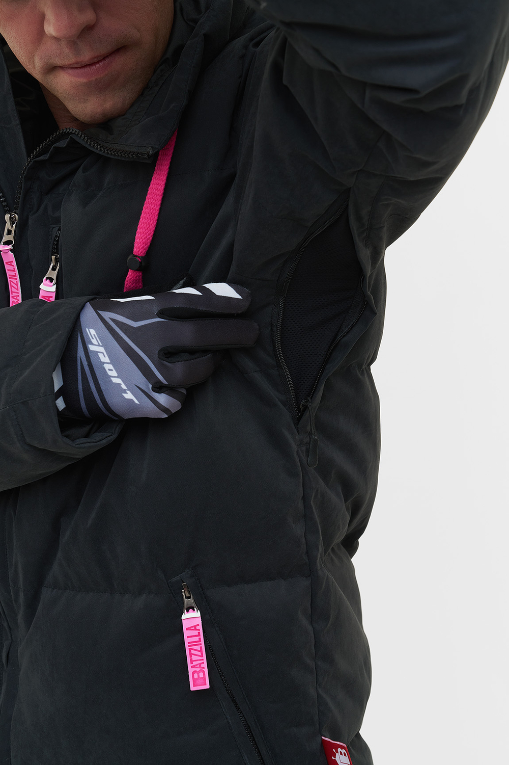 КУРТКА МУЖСКАЯ ПУХОВАЯ VIRUS BATZZILLA INDI С ПРИНТОМ БУДДА