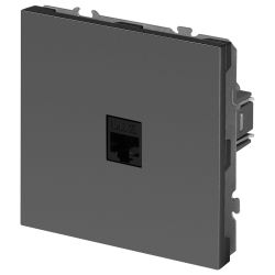 Розетка ЭРА Galaxy 15-3107-06 информационная RJ45 IP20 графит | Эра Galaxy