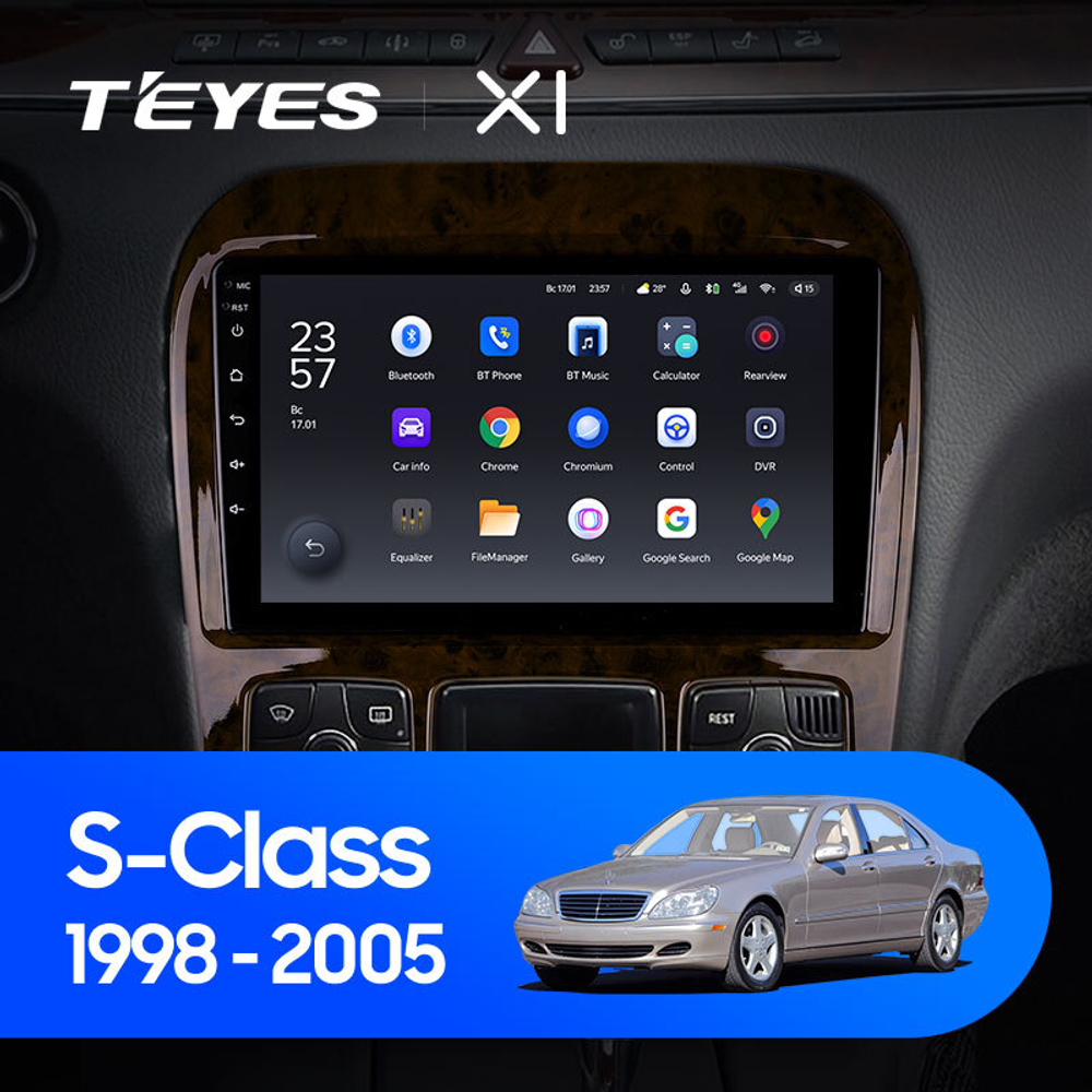 Teyes X1 9"для Mercedes Benz S-Class 1998-2005