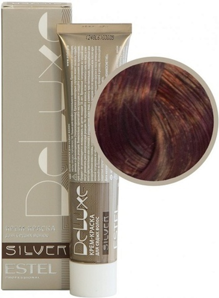 Краска для седых волос Estel DeLuxe Silver (тёмно-русый красный) 6/5