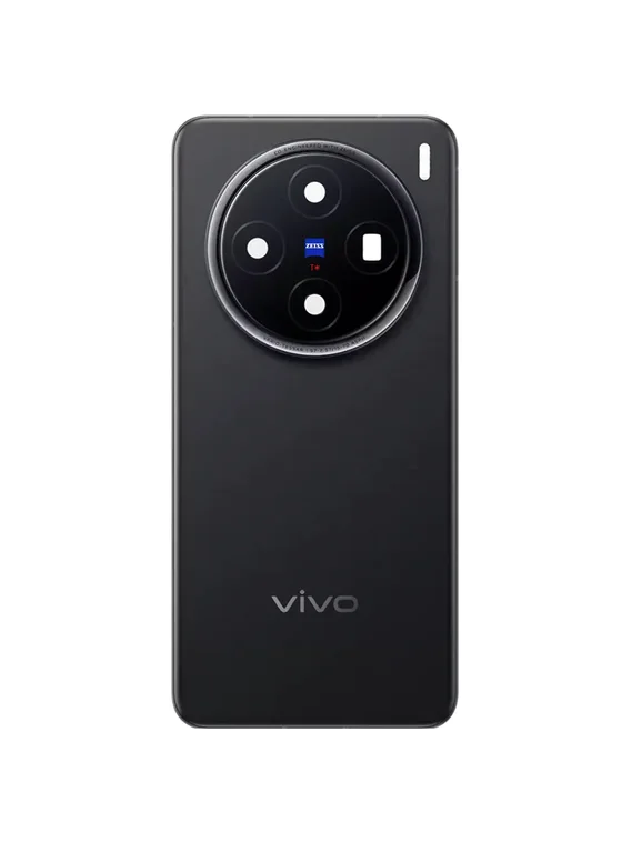 Задняя крышка для Vivo X200 черная (Black) со стеклом камеры