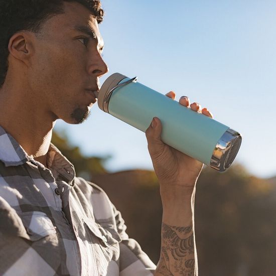 Термокружка Klean Kanteen TKWide Twist Cap 20oz (592 мл) Blue Tint