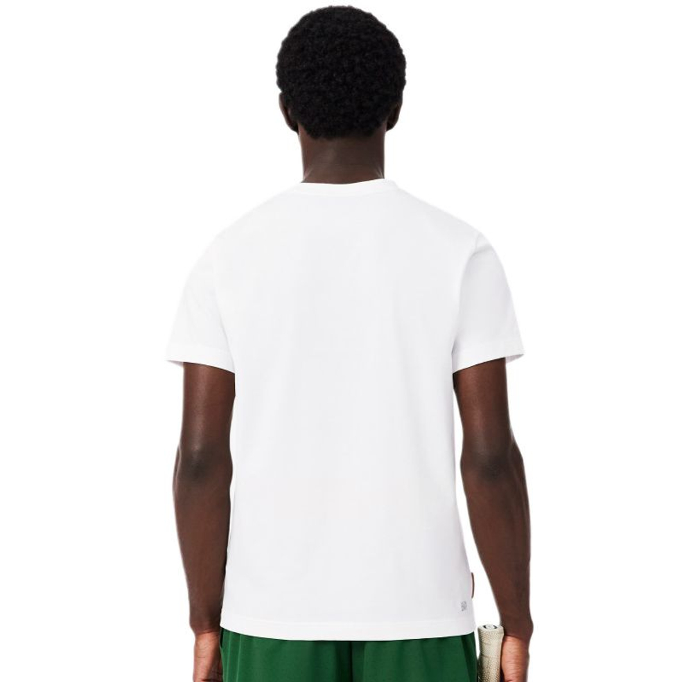 Мужская теннисная футболка Lacoste Roland-Garros Edition - white
