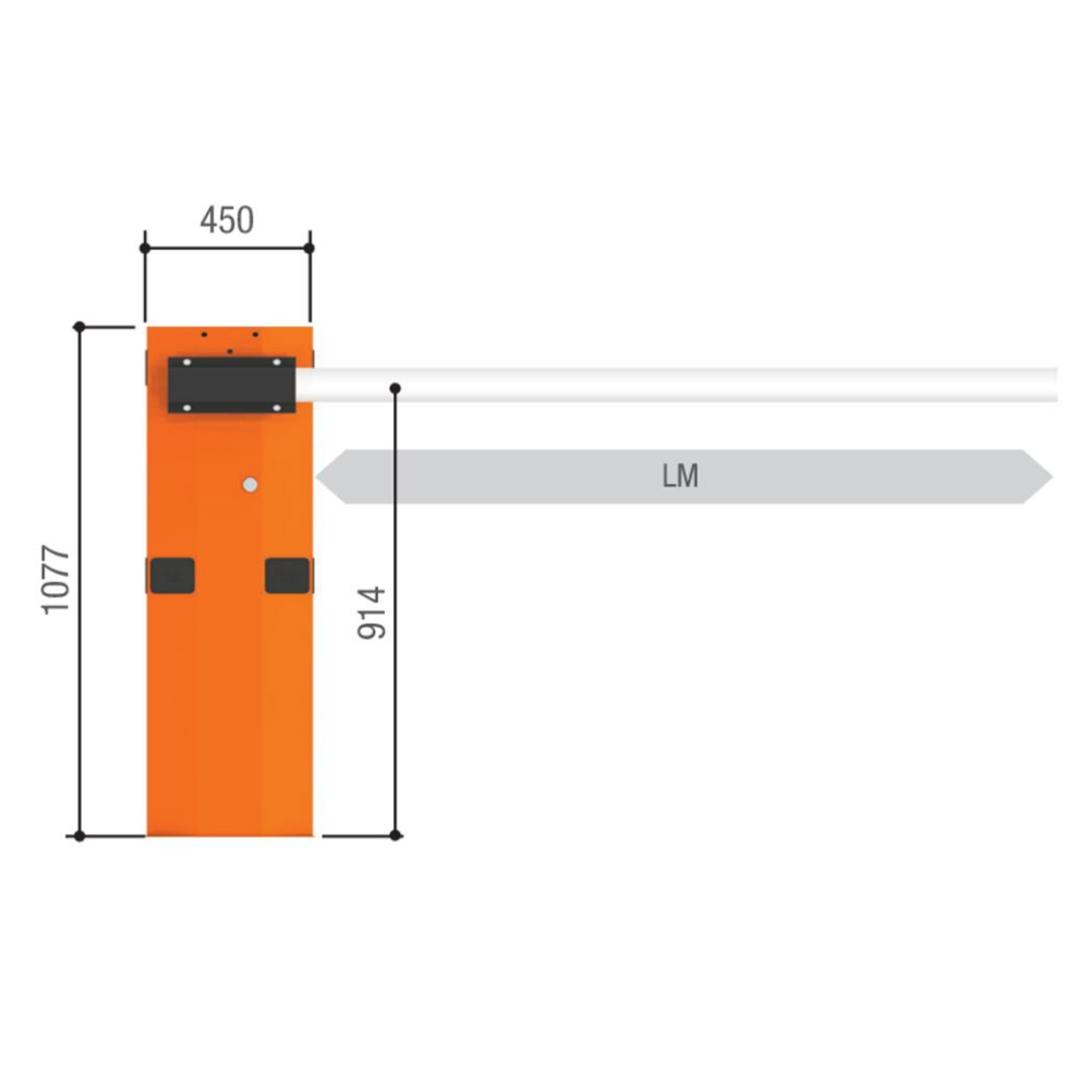G6500 Classico комплект шлагбаума размеры 2