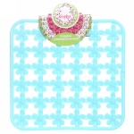 Коврик для раковины «Цветы» 30*30см голубой Селфи