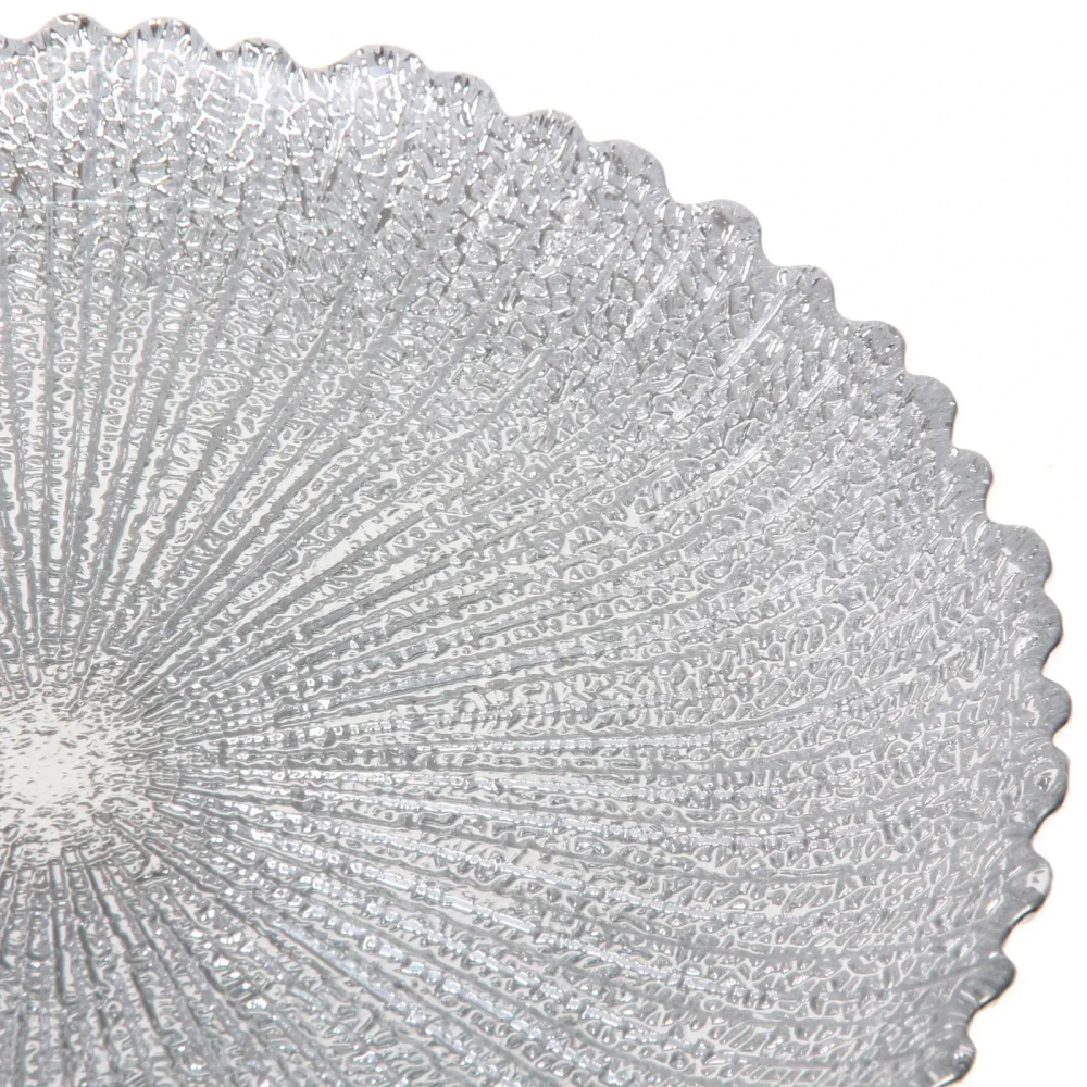 Тарелка 26см «Нимфа» серебро