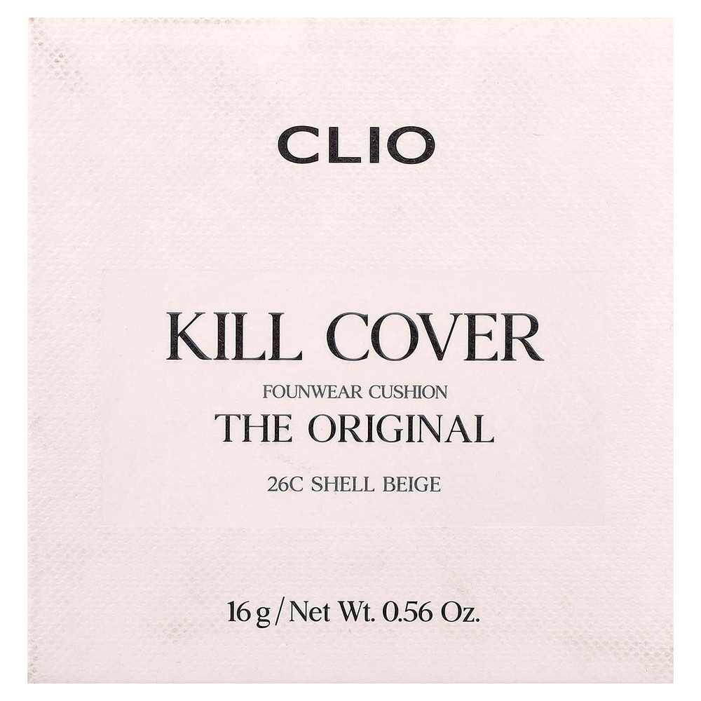 Clio, Death Cover FounWear, кушон, оттенок 26C бежевый, 16 г (0,56 унции)