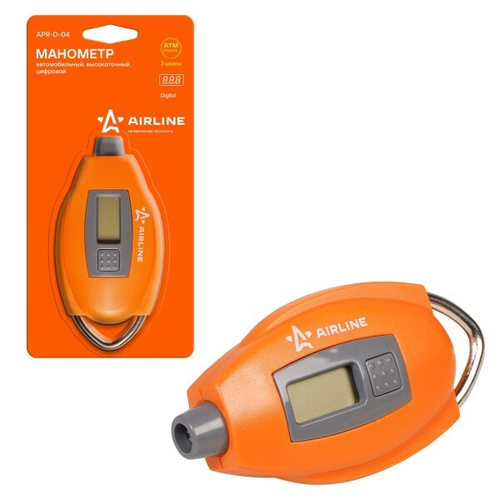 Манометр шинный 7 Атм. цифровой брелок (AIRLINE)