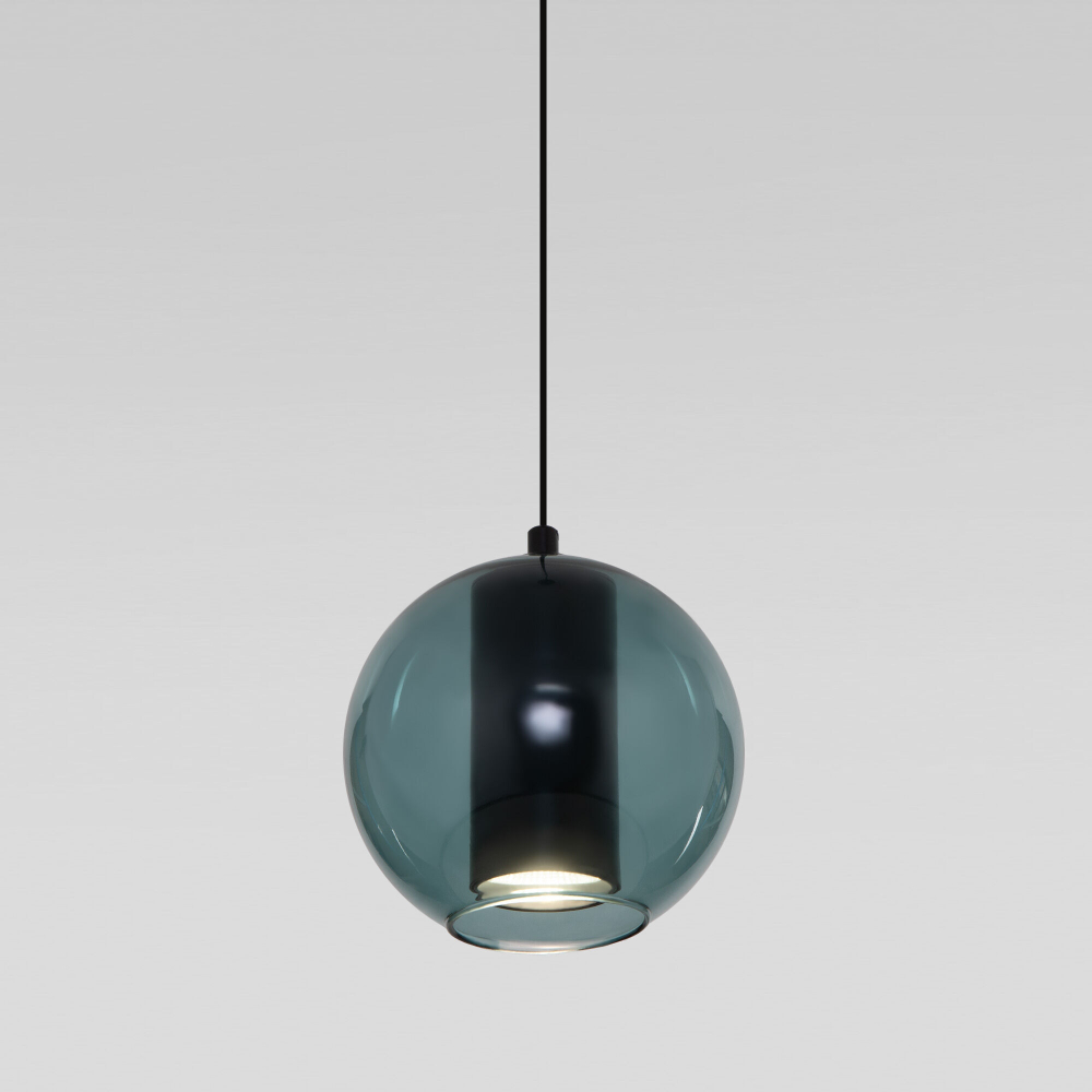 Подвесной светодиодный светильник Eurosvet Cobble 50258/1 LED бирюзовый