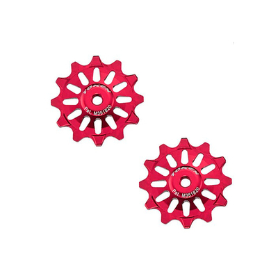 Ролики для суппорта 12T, на 11 скор, красные, Shimano, Sram XD MTB, фрезеров AL7075, промп.TK172X-RE