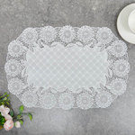 Салфетка подстановочная 30*45см MONICA TY3045-3A овал, белая (12шт/уп)