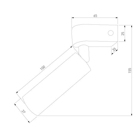 20143/1 LED / настенный светильник / латунь