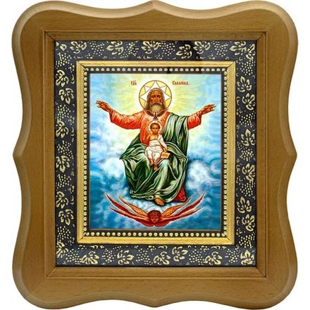 Господь Саваоф. Икона на холсте.