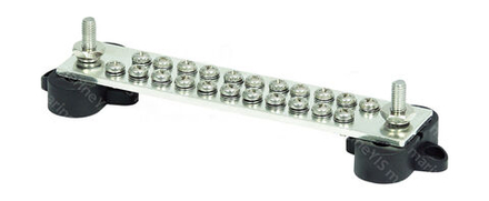 Колодка распределительная электромонтажная с защитной крышкой, 22 контакта