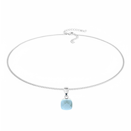 Колье Qudo FIRENZE (S) Air Blue Opal 107000/48-4701