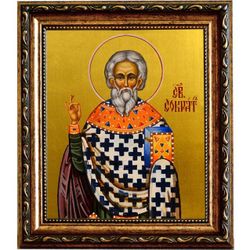 Сократ Анкирский, пресвитер, священномученик. Икона на холсте.