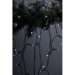 Садовая гирлянда ЭРА ERASF22-29 Бахрома на солнечной батарее холодный свет 2.4*0.5 м