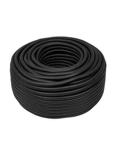 Гофрированная труба ПНД Gigant лёгкая черная D20 с зондом, стойкая к УФ 100м 20120-100GI