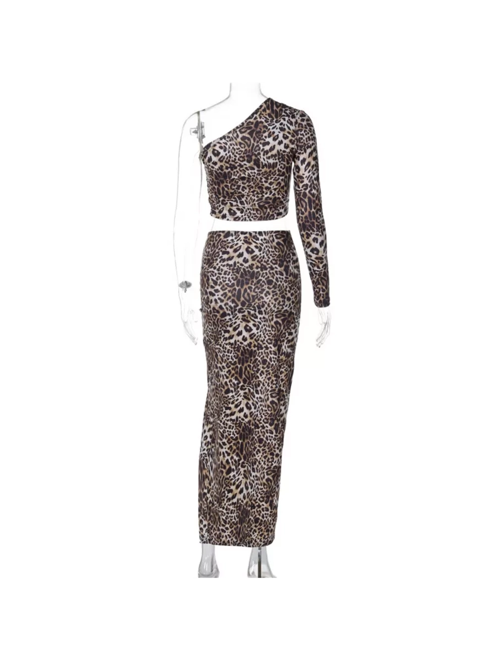 Костюм вечерний леопардовый