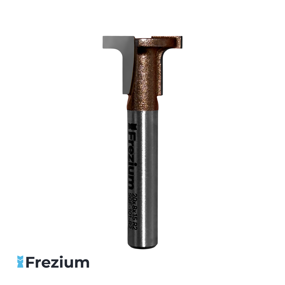 Фреза для сгиба дерева, МДФ, ДСП, ЛДСП "Frezium" (20x8x15 R2; SGF-101-R2) Фреза для сгиба дерева, МДФ, ДСП, ЛДСП "Frezium" (20x8x15 R2; SGF-101-R2)