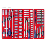 Набор инструментов "СТАРТ" в красной тележке, 161 предмет МАСТАК 52-05161R