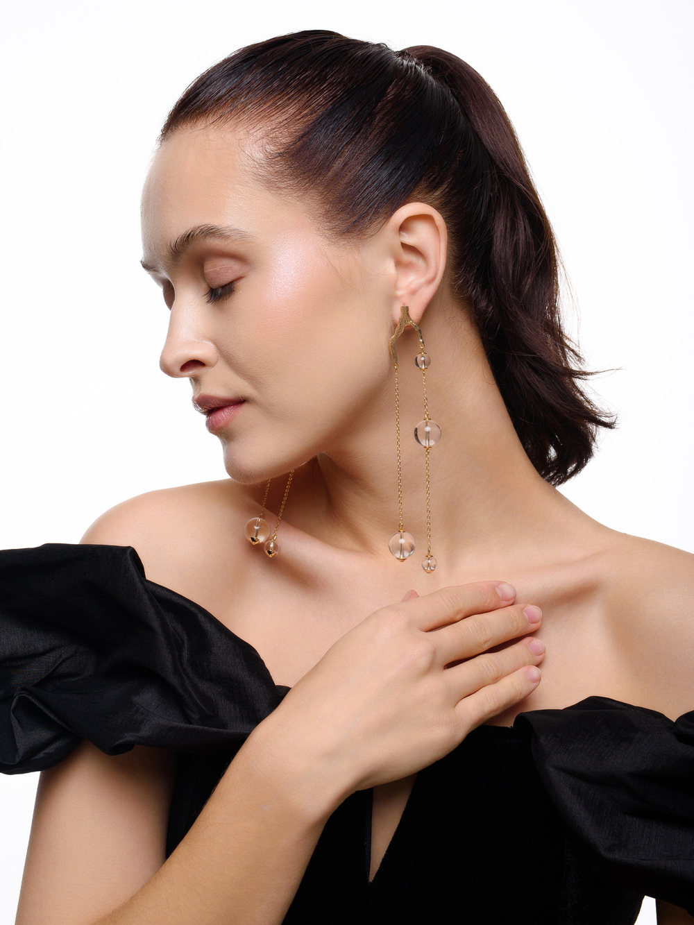 Серьги "Branches" Gold