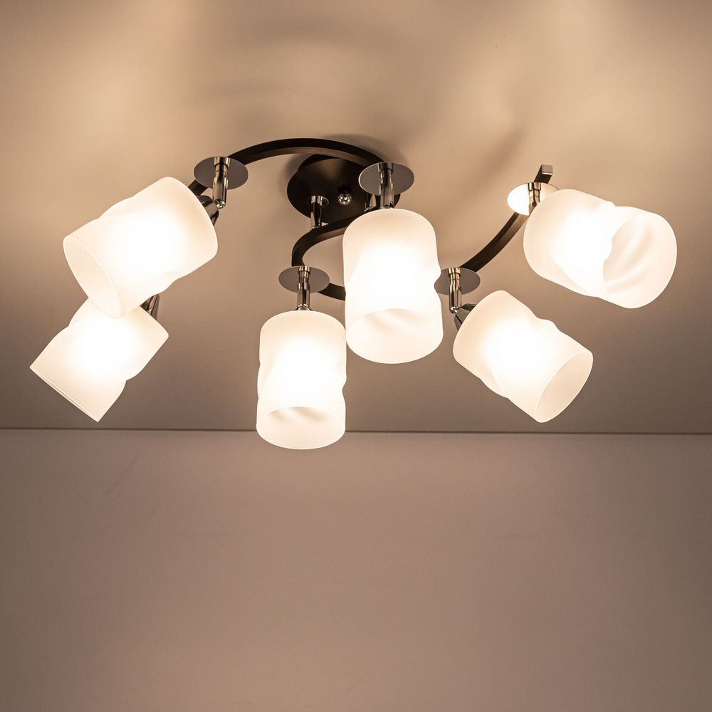 Citilux Сиерра CL119261 Люстра с поворотными плафонами Чёрная