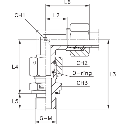 Штуцер FNE90 DL15 BSP1/2" (корпус)