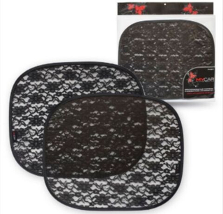 Шторка солнцезащитная Статическая на боковые стекла с кружевом (2шт) PHANTOM 5615 My Car 19462