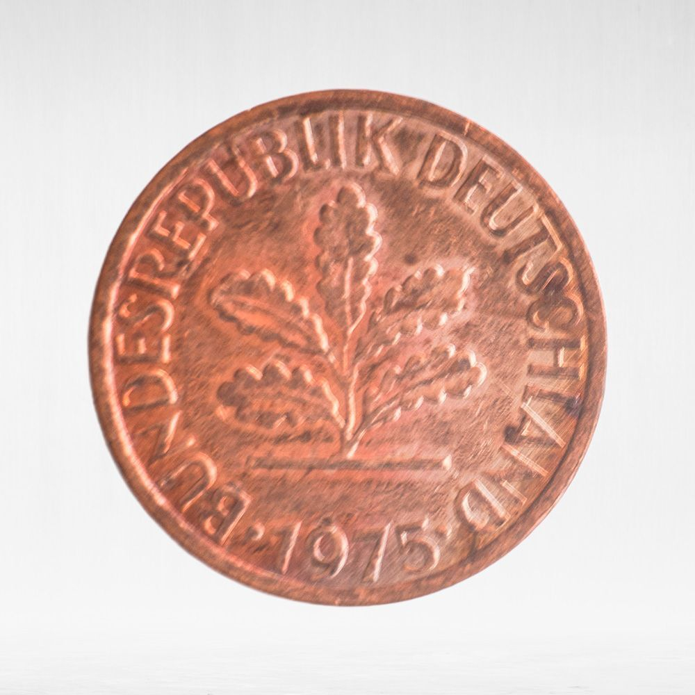 Germany, 1 Pfennig, 1975, (Hamburg Mint - "J"), VF