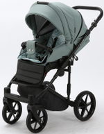 Детская коляска Adamex Zico Deluxe 3 в 1 Z-SA20 СЕР-ЗЕЛЕН.КОЖА