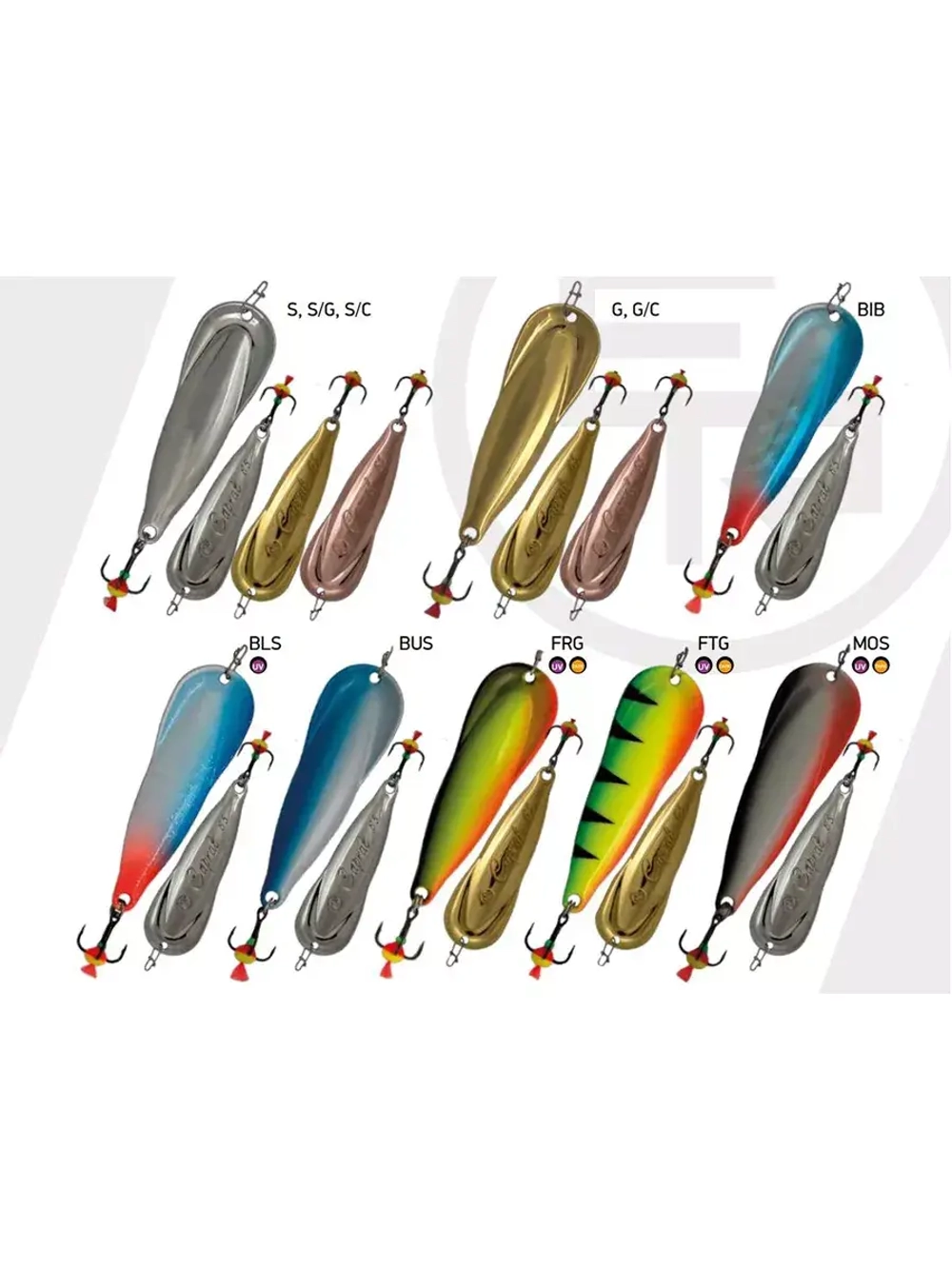 Блесна для рыбалки Capral 55мм 10г, S/G 1 шт