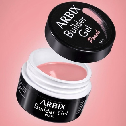 Гель для наращивания ногтей Arbix  Builder Gel Peach,15г.