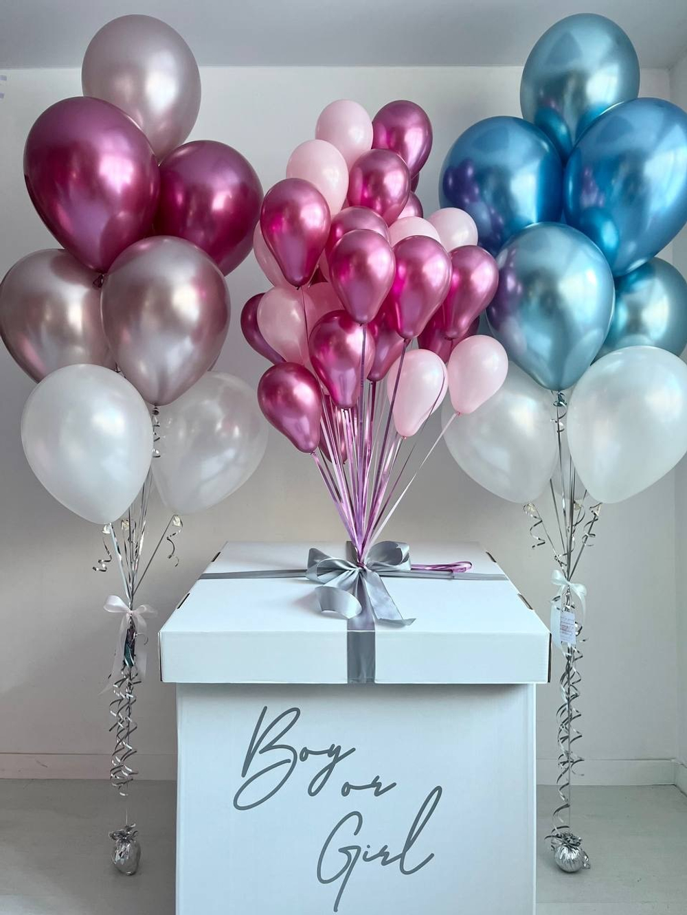 Шары на определение пола Гендер пати/ коробка с шарами / мальчик или девочка №2698