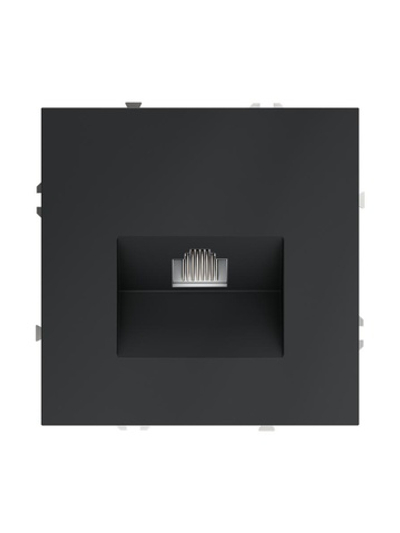 Розетка компьютерная 1-м СП S70 RJ45 кат.6 механизм графит Voltum VLS060107