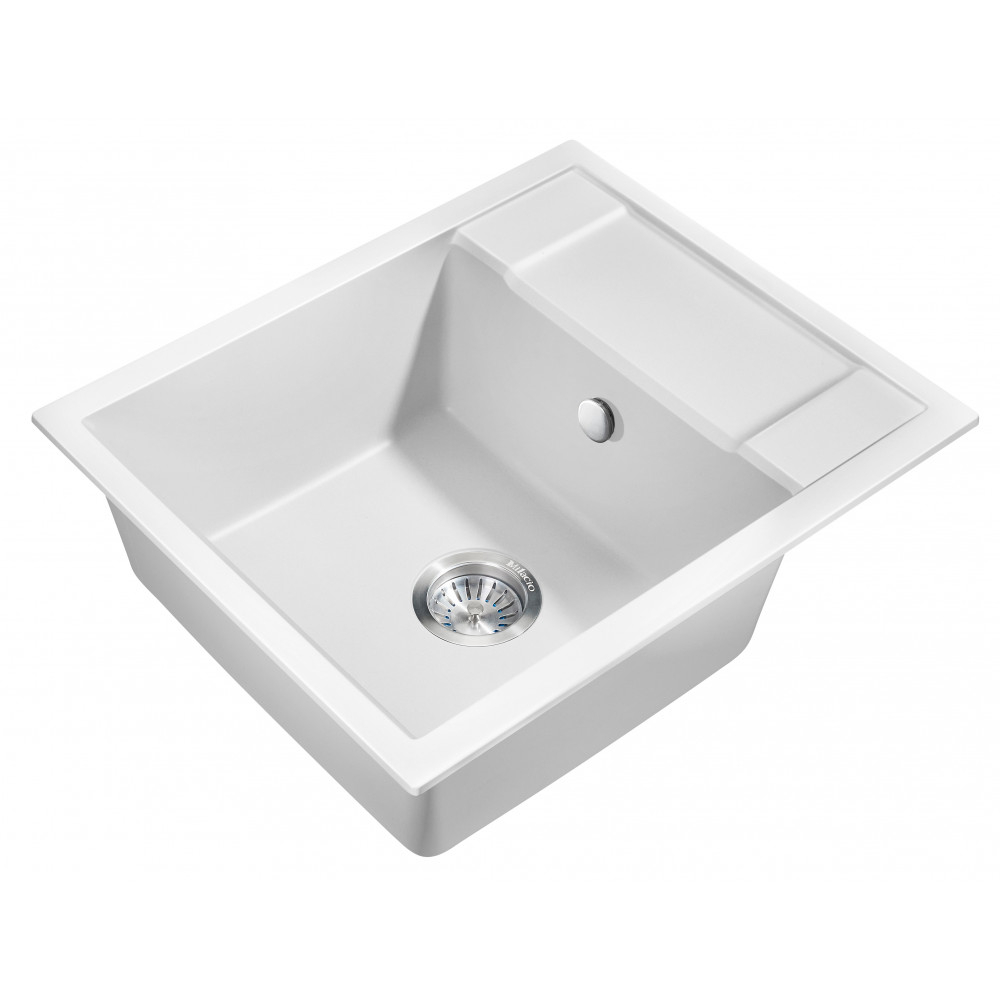 Мойка для кухни MILACIO Navarra 60 Cuarzo MC.77072, белый