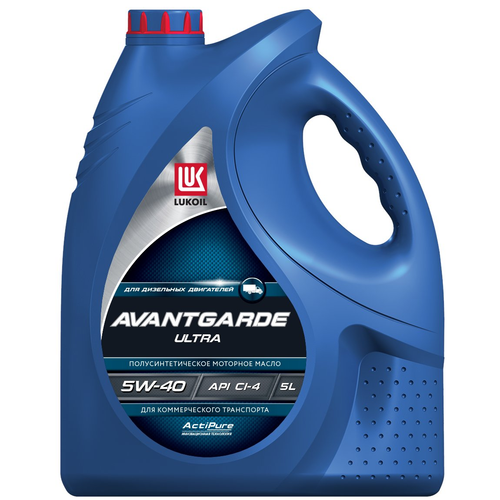 Моторное масло для дизелей Лукойл Авангард Ультра 5W-40, CI-4, полусинтетическое, 5 л