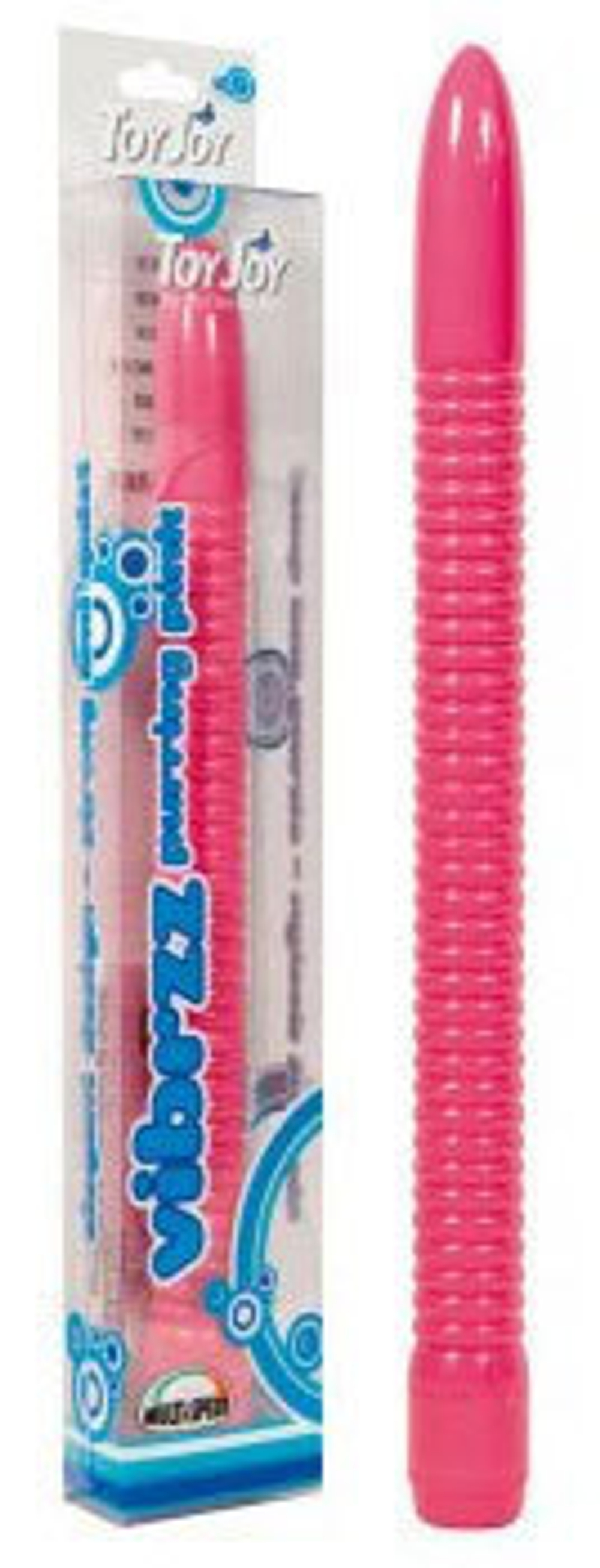 Тонкий вибратор розового цвета