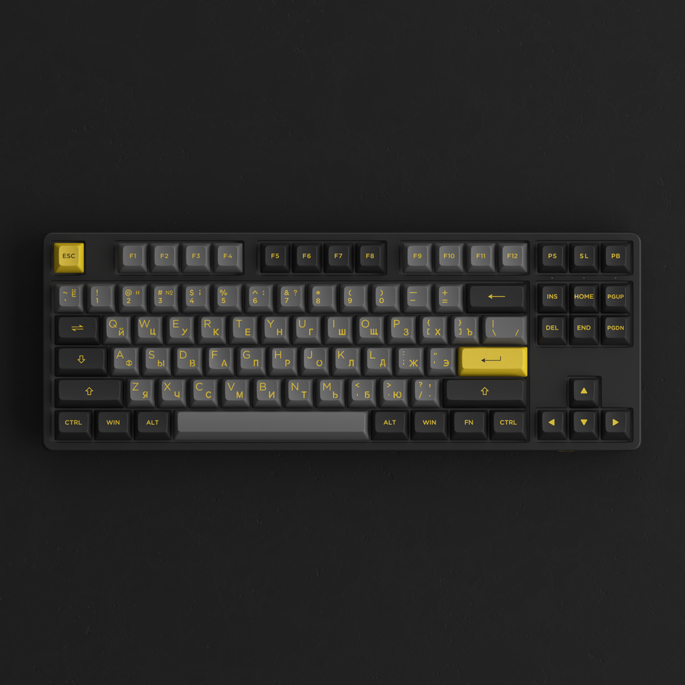 AKKO 5087B Plus Black&Gold 3 Modes RGB Hot Swap  V3 Cream Yellow Switch