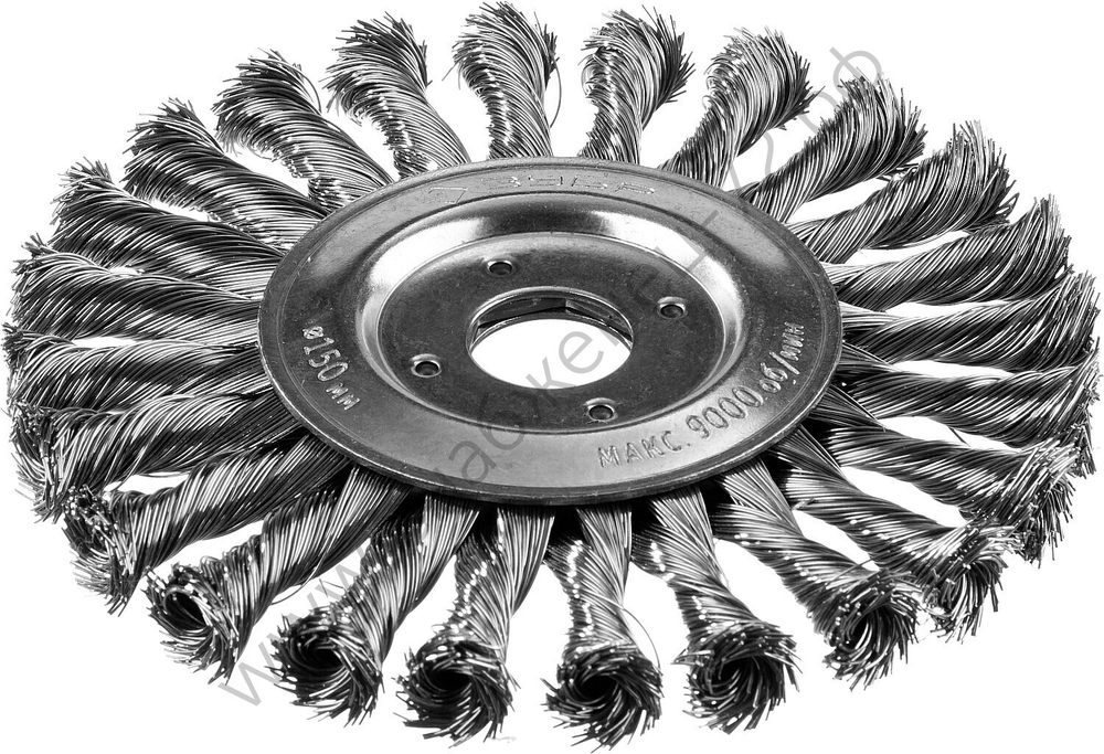 ЗУБР 150 мм, стальная проволоки 0.5 мм, Щетка дисковая, Профессионал (35190-150)