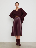 Юбка Pleatst Bordo