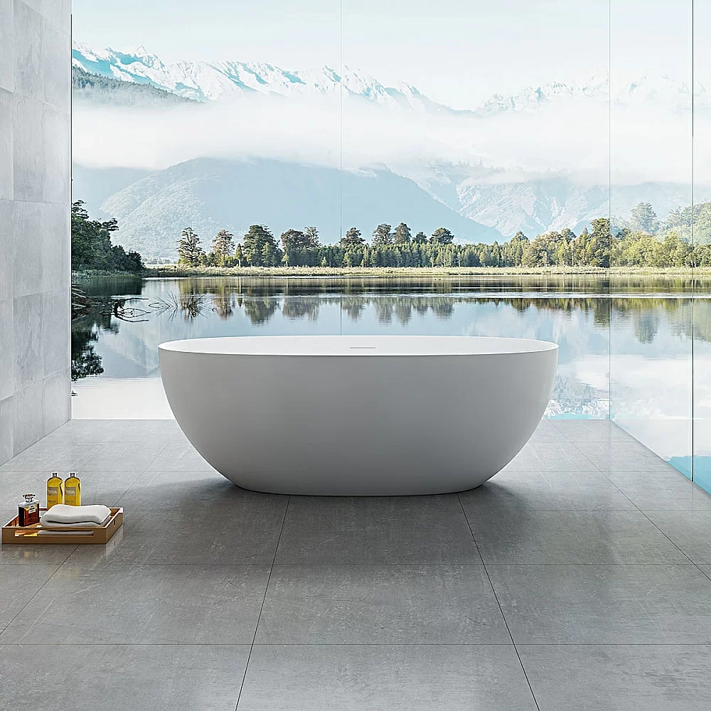 Ванна из искусственного камня Vincea VBT-6S01MW 170x75 белая матовая