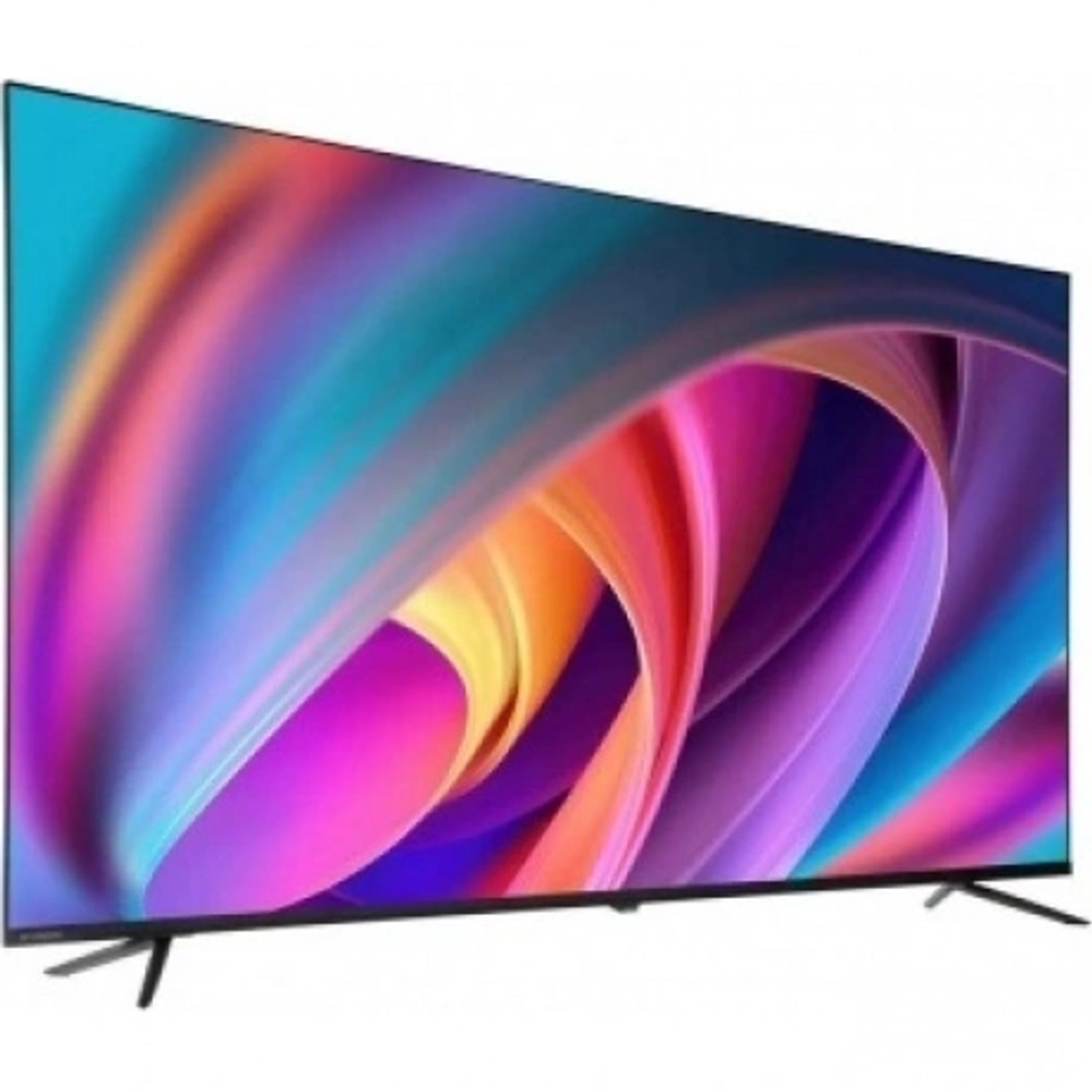 Телевизор LED Hyundai 65" H-LED65BU7100 WebOS Frameless Metal серый/серый 4K Ultra HD 60Hz MEMC DVB-T DVB-T2 DVB-C DVB-S DVB-S2 USB WiFi Smart TV