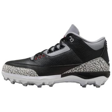 Jordan Air Джордан 3 Футбольные бутсы MID Топ Черный Мужские