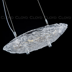 Подвесной светильник Cloyd GREES P1 / шир. 30 см - up - хром (арт.11567)