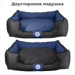 Лежанка для большой собаки разборная размер XL синяя Царь-лежанка Lapalandia