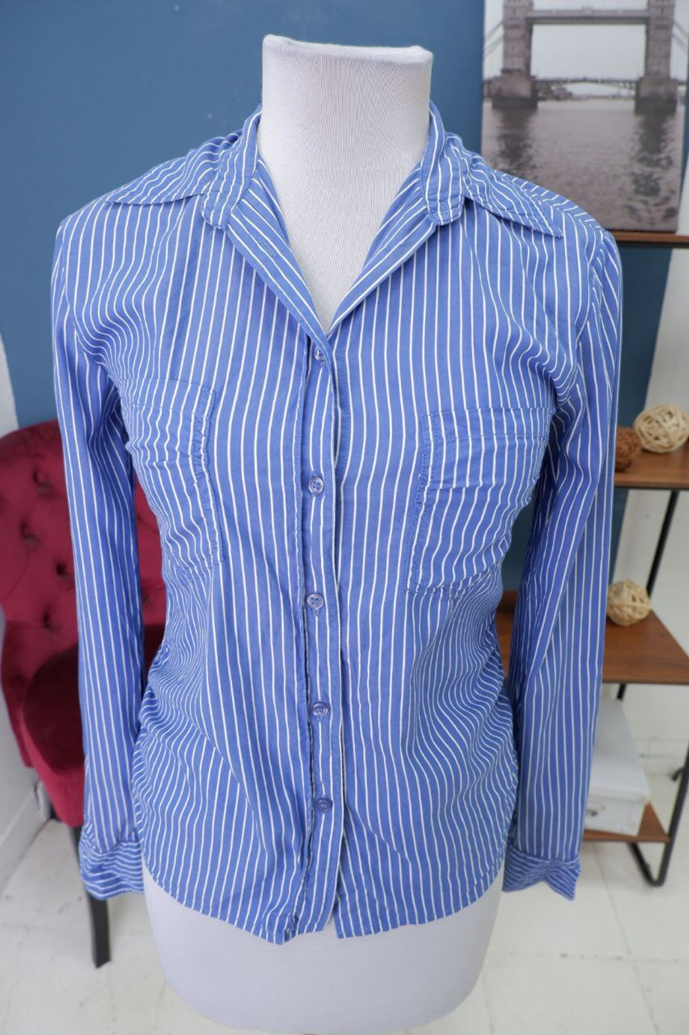 Рубашка Caravella синяя 40 размер