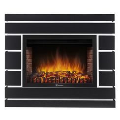 Каминокомплект: Очаг Electrolux EFP/P-3020LS N, портал Moderno 30 шпон чёрный дуб